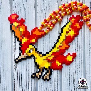 Moltres Perler Necklace